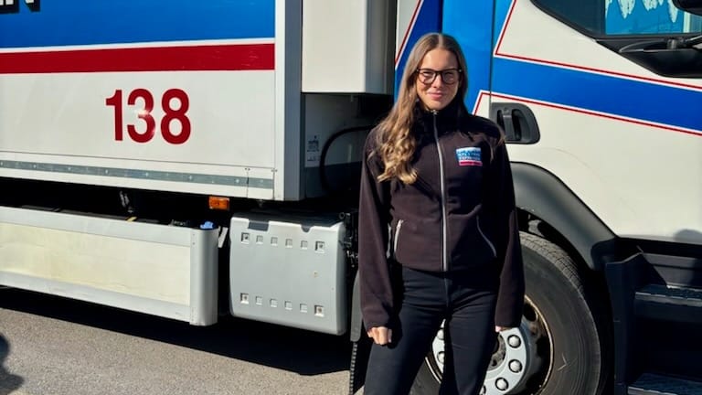 Alice Ljungström, transportledare på Kyl- och Frysexpressen i Årsta.